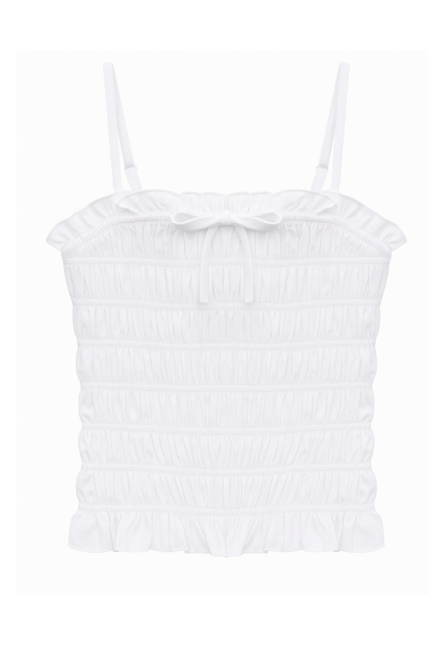 TWEEN ALMA SOLID GATHERED CAMI TOP