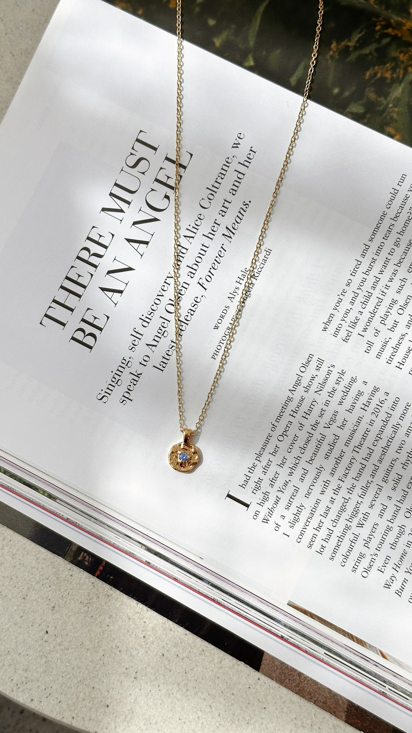 September Birthstone Necklace - Sapphire