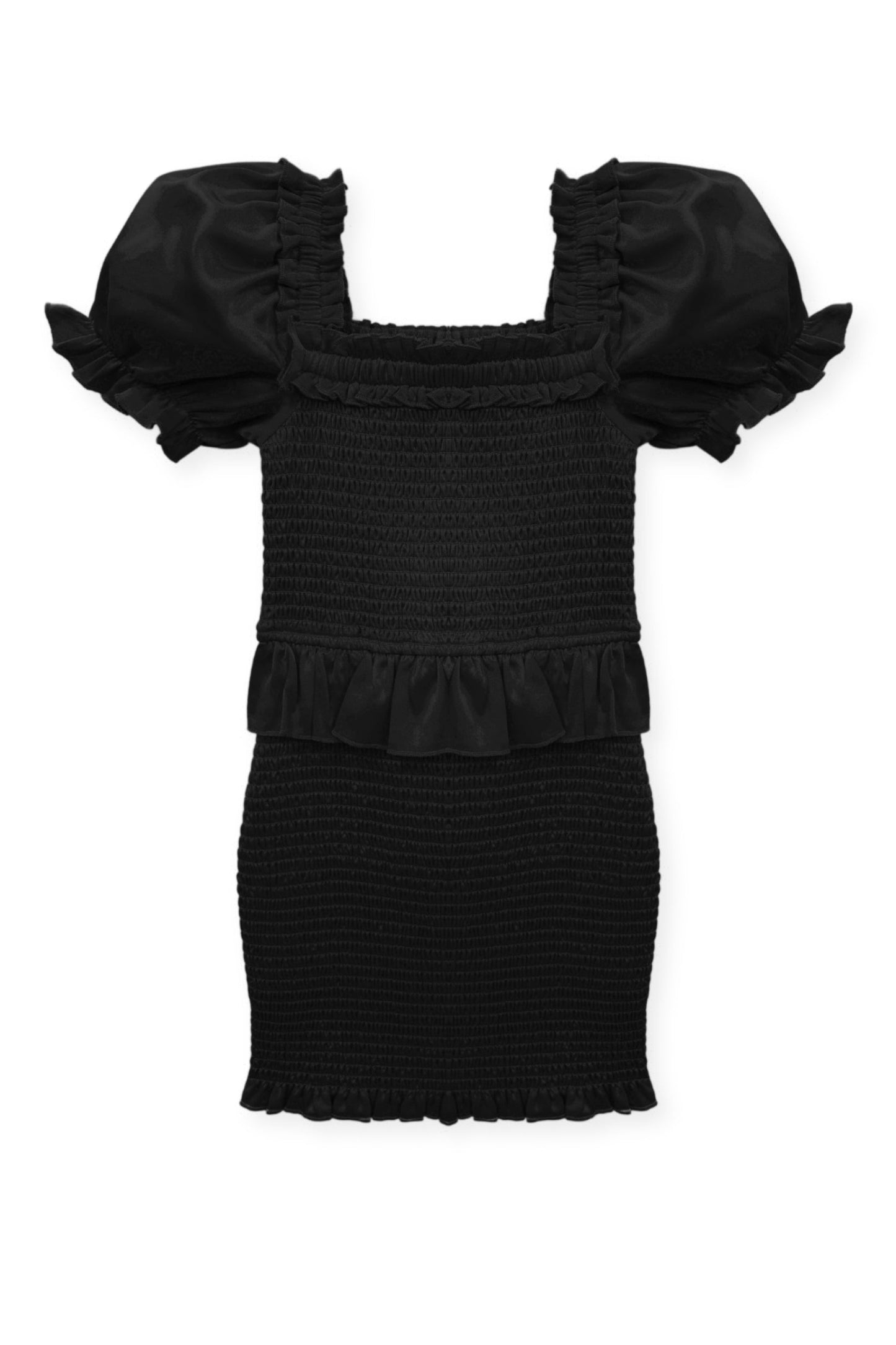 TWEEN RAYNE TIERED PUFF SLEEVE SMOCKED DRESS - FINAL SALE