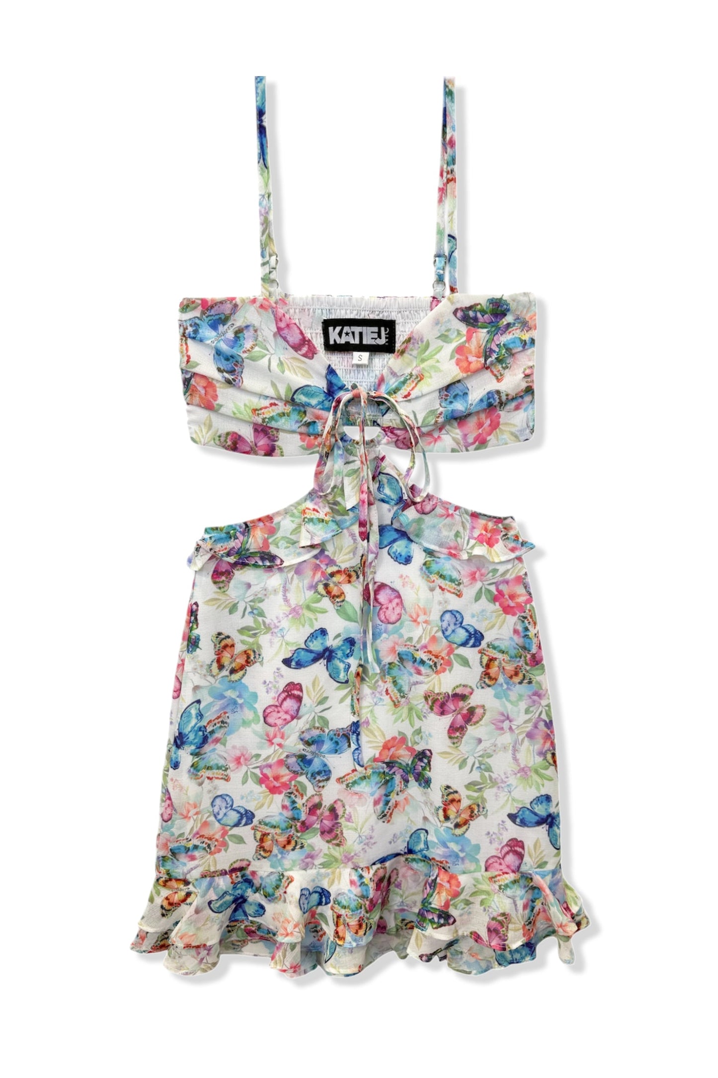 JUNIOR ZARA CUTOUT PRINT DRESS - FINAL SALE