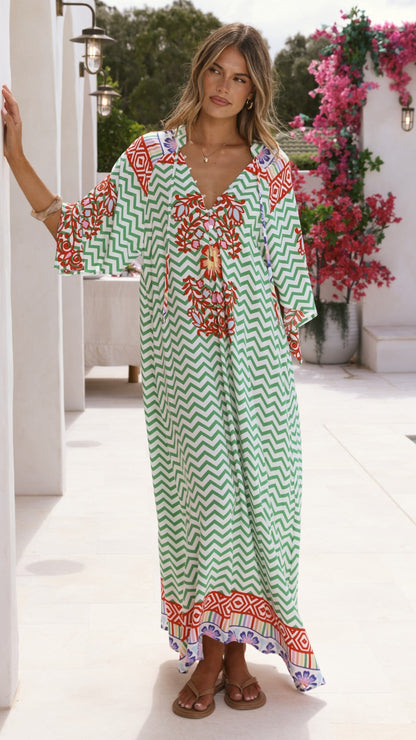 Bree Maxi Dress - Ziggy Print