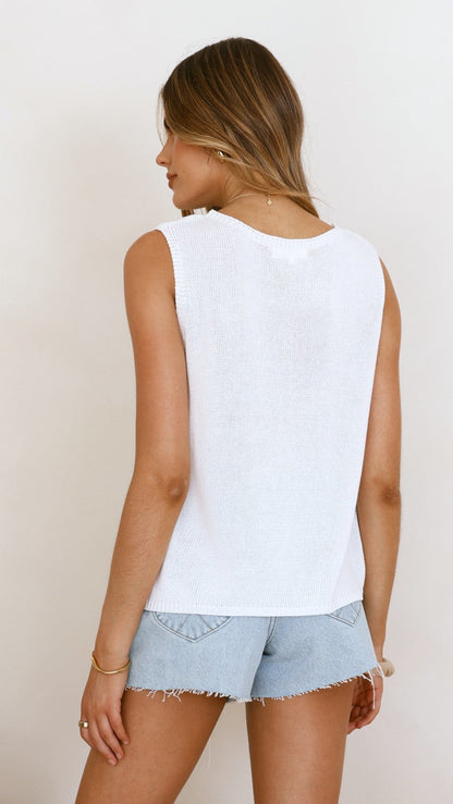 Fareeda Top - White
