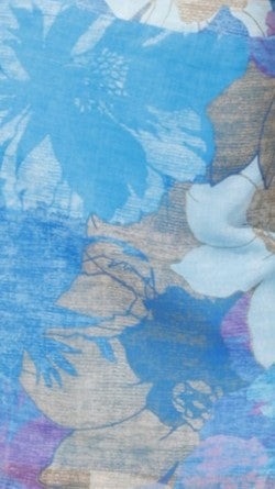 Zarelle Mini Skirt - Blue Floral
