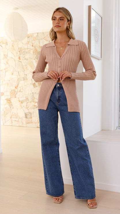 Darcy Knit Top - Mocha