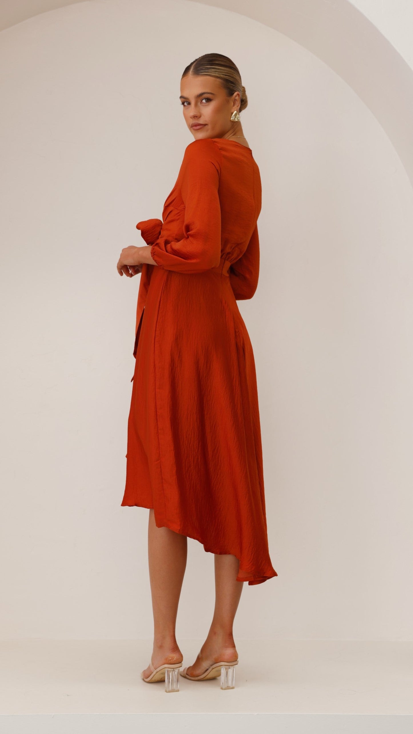 Starry Nights Dress - Rust