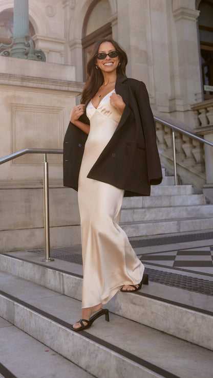 Ziah Maxi Dress - Soft Gold