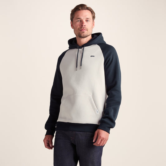 Noston Mens Supersoft Raglan Hoody - Dark Indigo