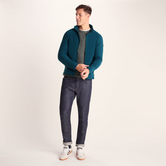 Revive Mens Fleece Jacket - Petrol Green
