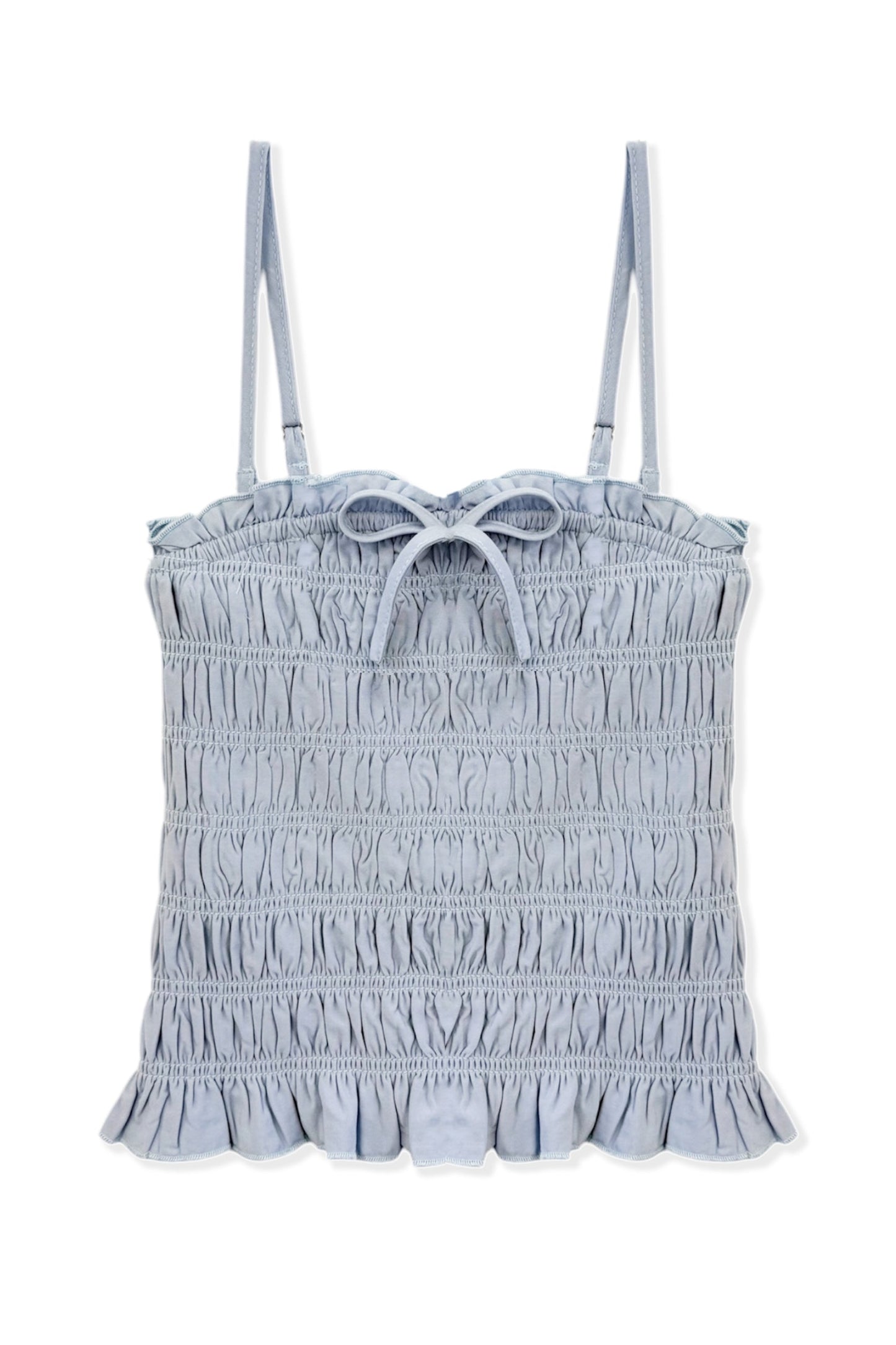 JUNIOR ALMA SOLID GATHERED CAMI TOP