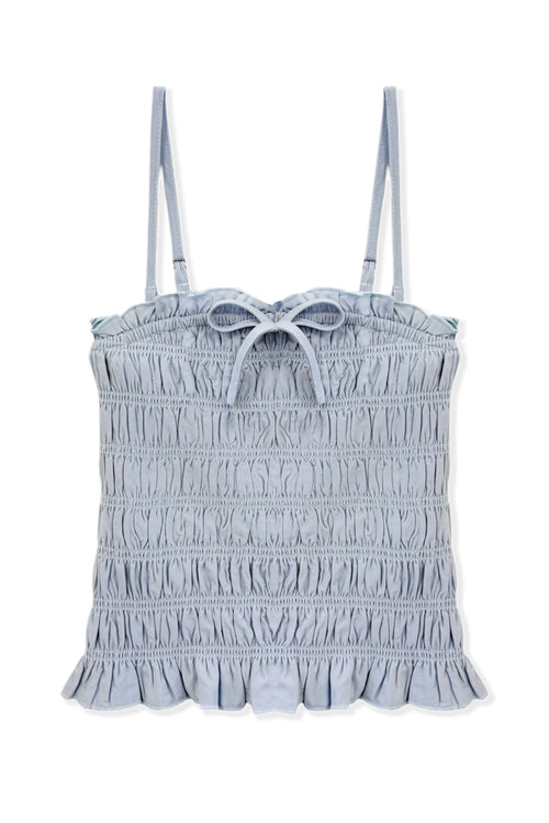 JUNIOR ALMA SOLID GATHERED CAMI TOP