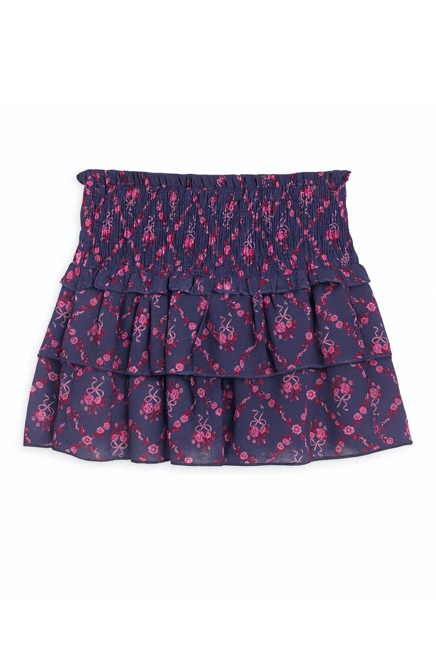 TWEEN BIANCA PRINTED TIERED RUFFLE SKIRT - FINAL SALE