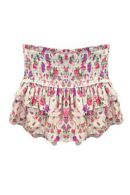 TWEEN BIANCA PRINTED TIERED RUFFLE SKIRT - FINAL SALE
