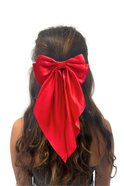 SATIN BOW CLIP