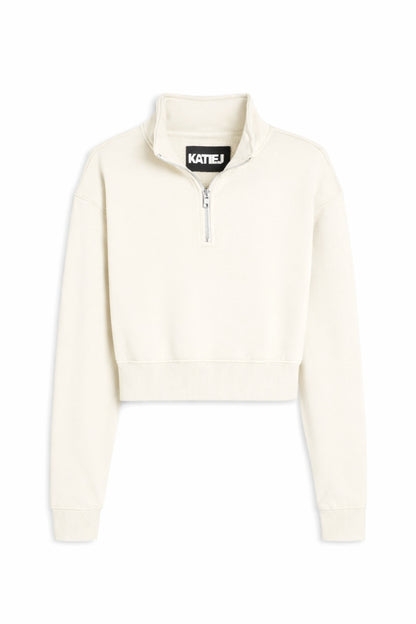 JUNIOR DYLAN THREE QUARTER ZIP SWEATSHIRT
