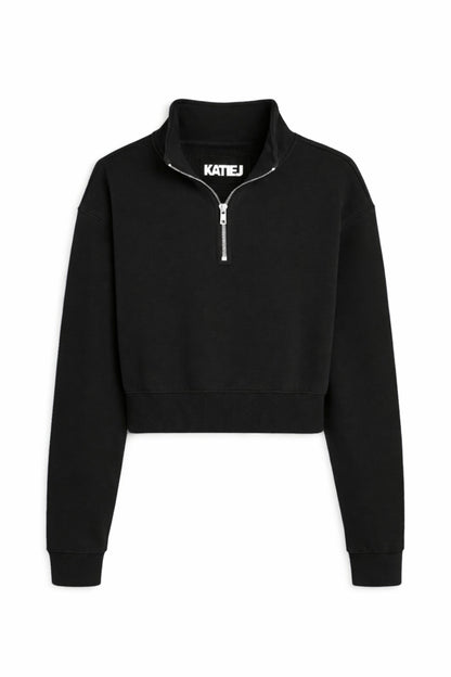 JUNIOR DYLAN THREE QUARTER ZIP SWEATSHIRT