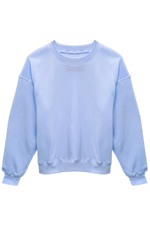 JUNIOR DYLAN SOLID OVERSIZED CREW SWEATSHIRT