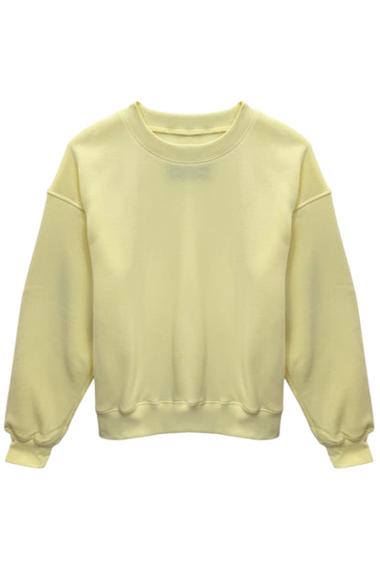 JUNIOR DYLAN SOLID OVERSIZED CREW SWEATSHIRT - FINAL SALE