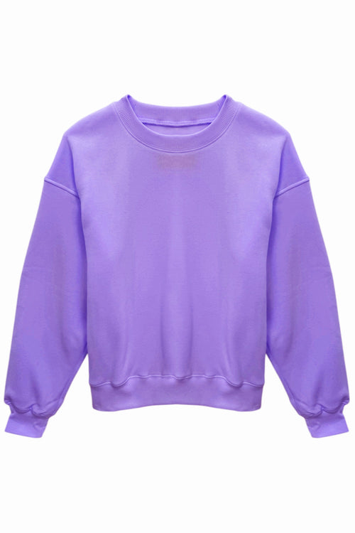 JUNIOR DYLAN SOLID OVERSIZED CREW SWEATSHIRT - FINAL SALE