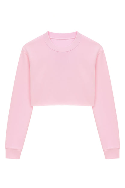 TWEEN DYLAN SUPER CROP CREW SWEATSHIRT