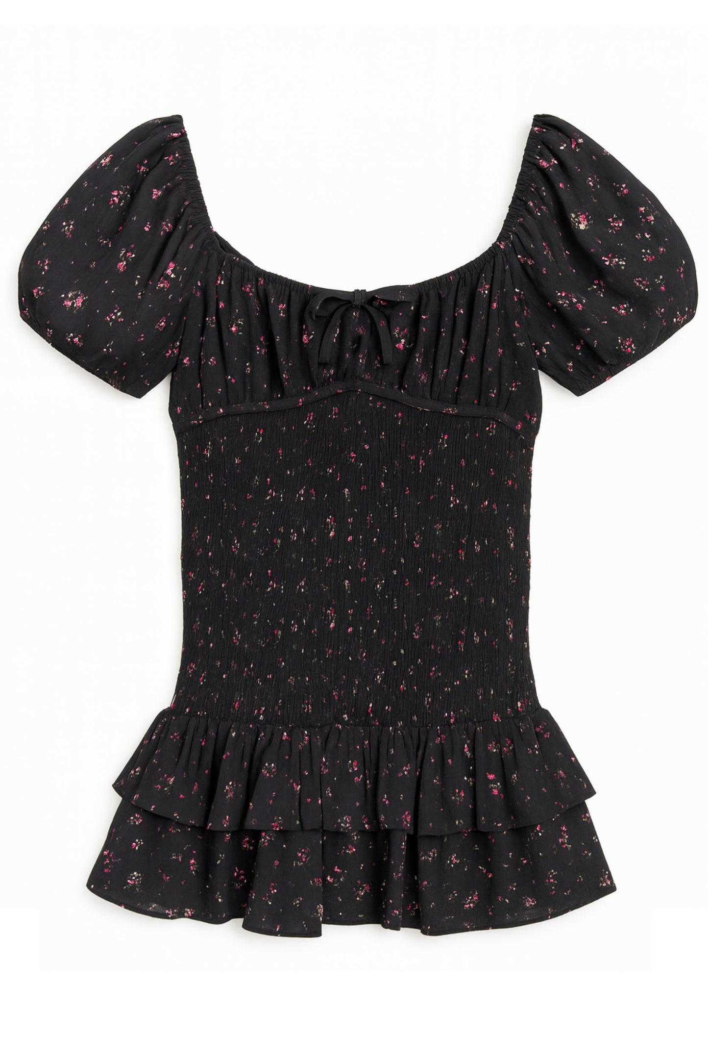 TWEEN ELLIE PRINTED PUFF SLEEVE DAY DRESS - FINAL SALE