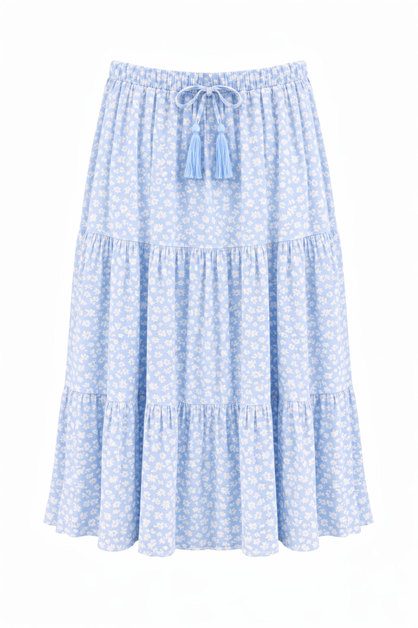 TWEEN ESME PRINTED TIERED MAXI SKIRT