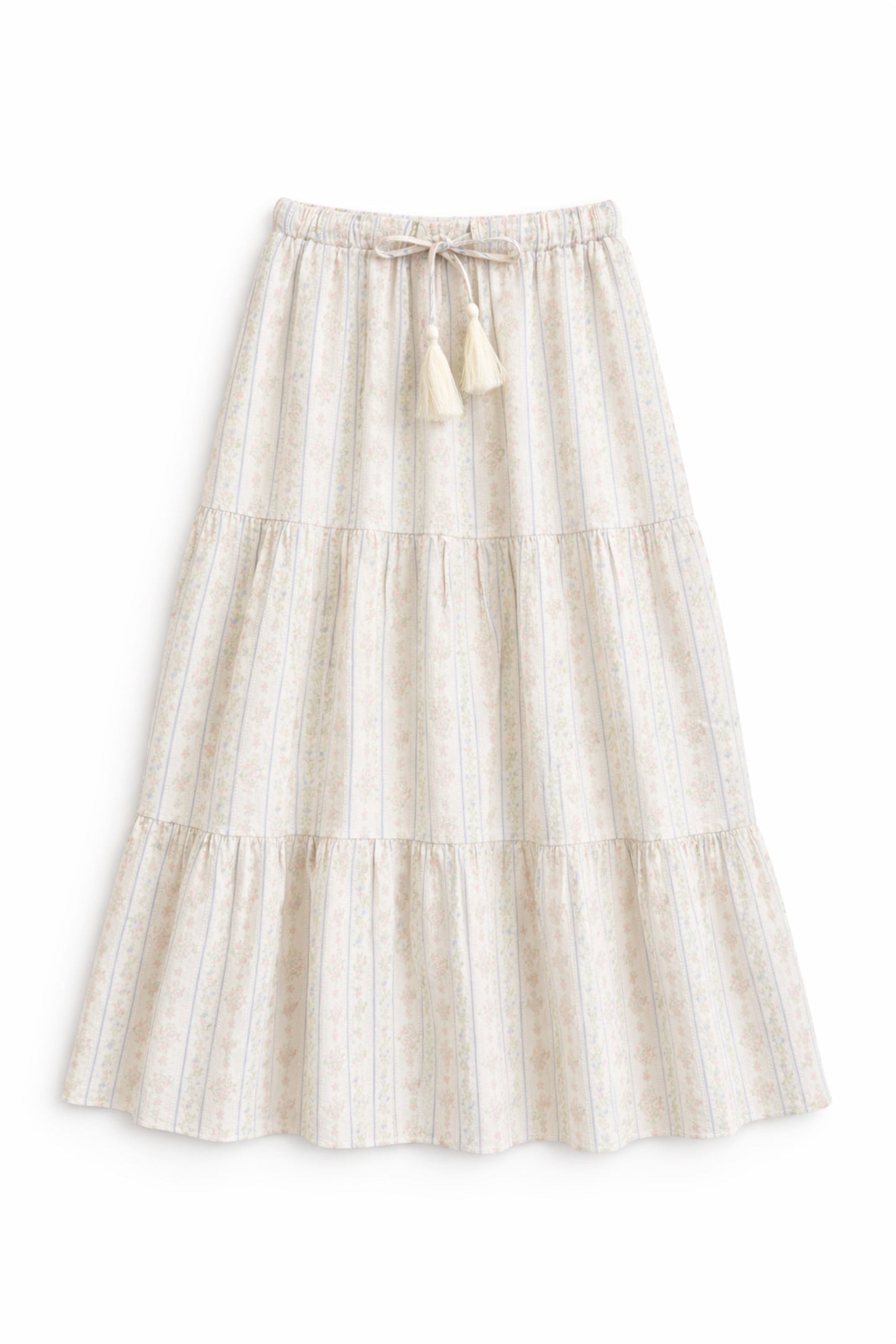 TWEEN ESME PRINTED TIERED MAXI SKIRT