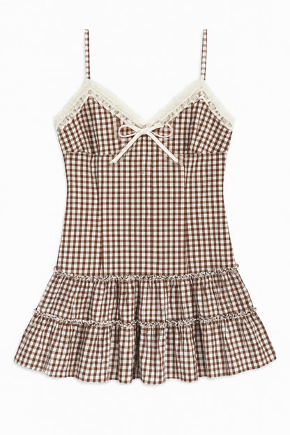 TWEEN FAWN LACE TRIM SUN DRESS