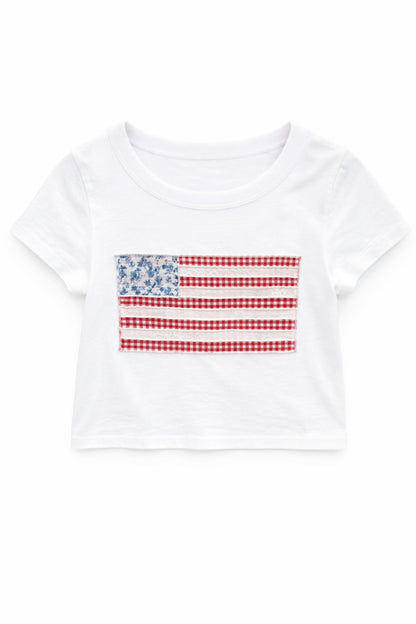 TWEEN FLAG PATCH BABY TEE