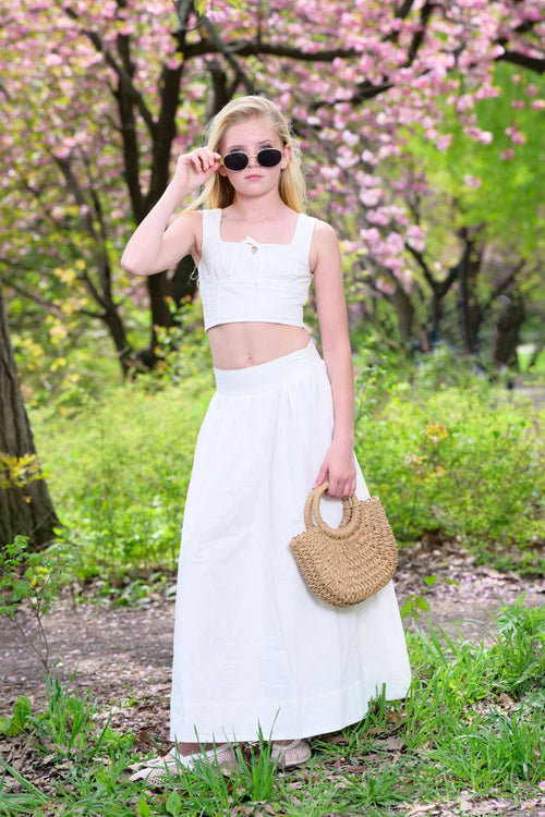 TWEEN HALLIE SOLID MAXI SKIRT