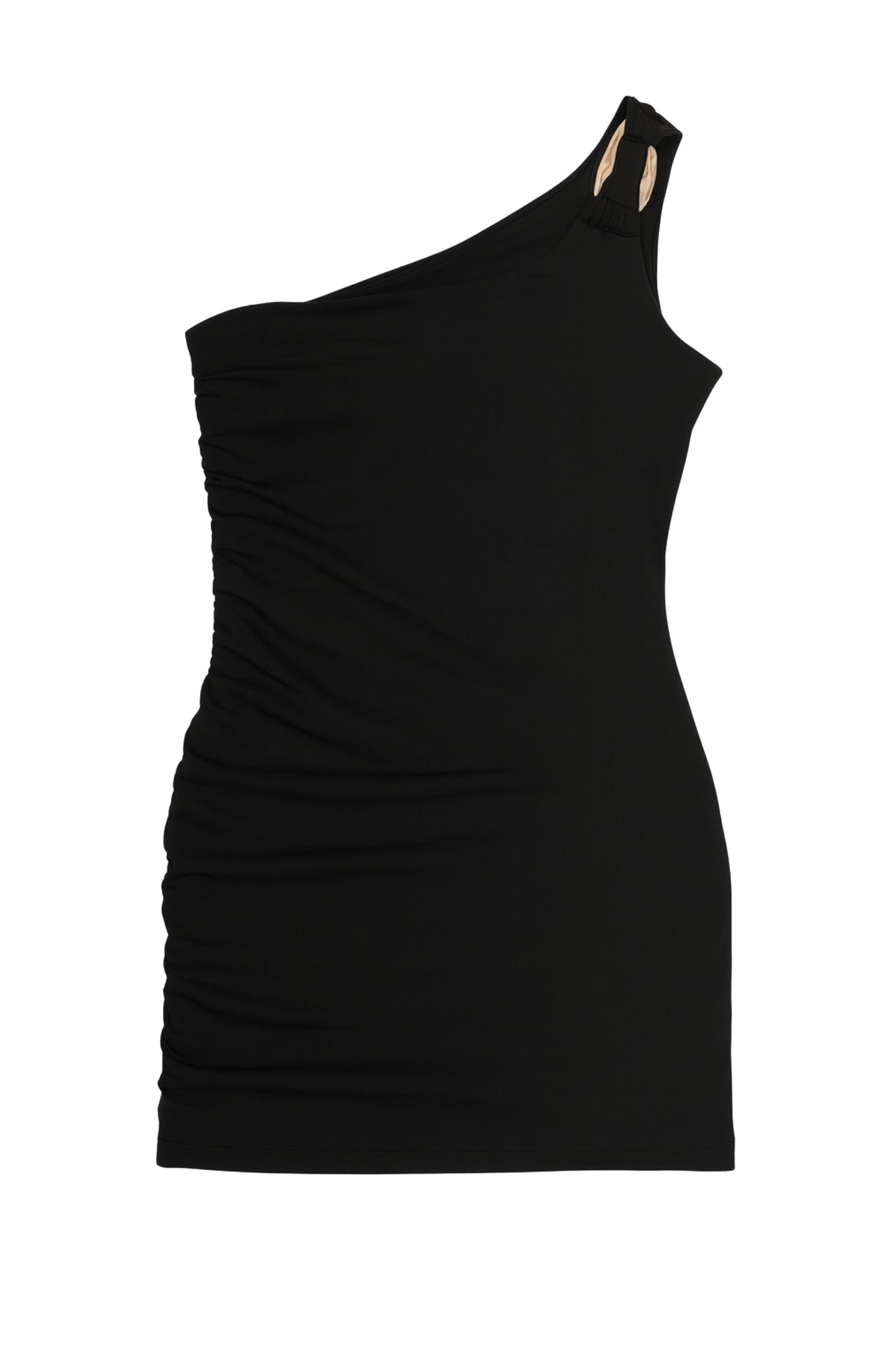 JUNIOR KANNON ONE SHOULDER RUCHED DRESS