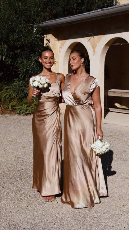 Alaria Maxi Dress - Gold