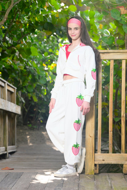 TWEEN LEAH APPLIQUE SWEATPANTS