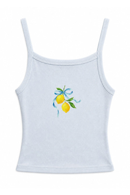 TWEEN LEMON BOW GRAPHIC TANK