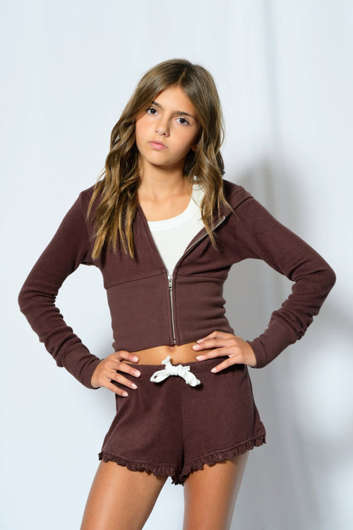 TWEEN LOTUS HACCI RUFFLE SHORTS - FINAL SALE