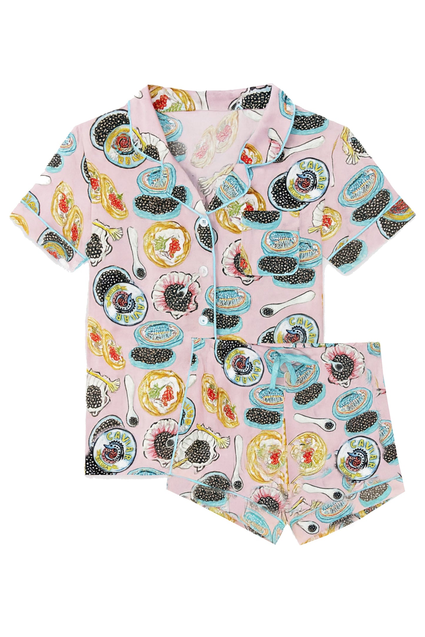 JUNIOR LYNN PRINTED SHORTS LOUNGE SET