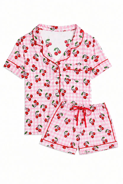 JUNIOR LYNN PRINTED SHORTS LOUNGE SET