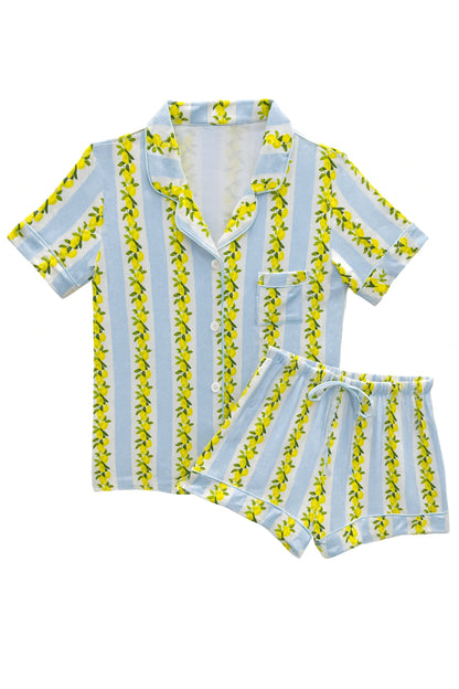 JUNIOR LYNN PRINTED SHORTS LOUNGE SET