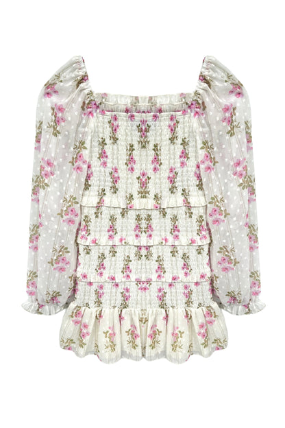 TWEEN LAILA DRESS WITH SHEER SLEEVES - FINAL SALE