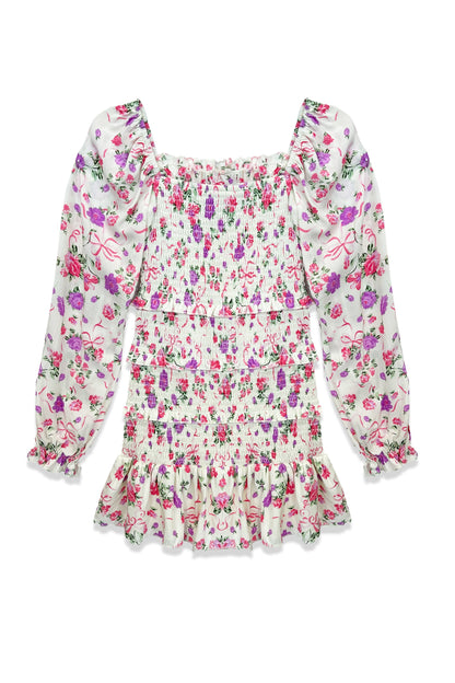 TWEEN LAILA LONG SLEEVE PRINT DRESS - FINAL SALE