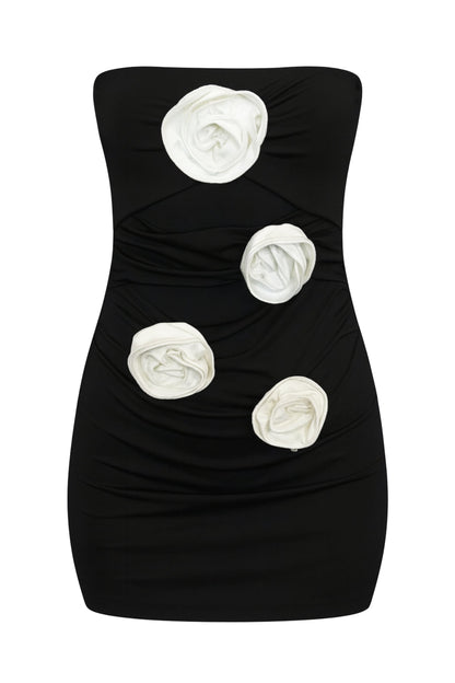 TWEEN MARNIE STRAPPY ROSE APPLIQUE DRESS