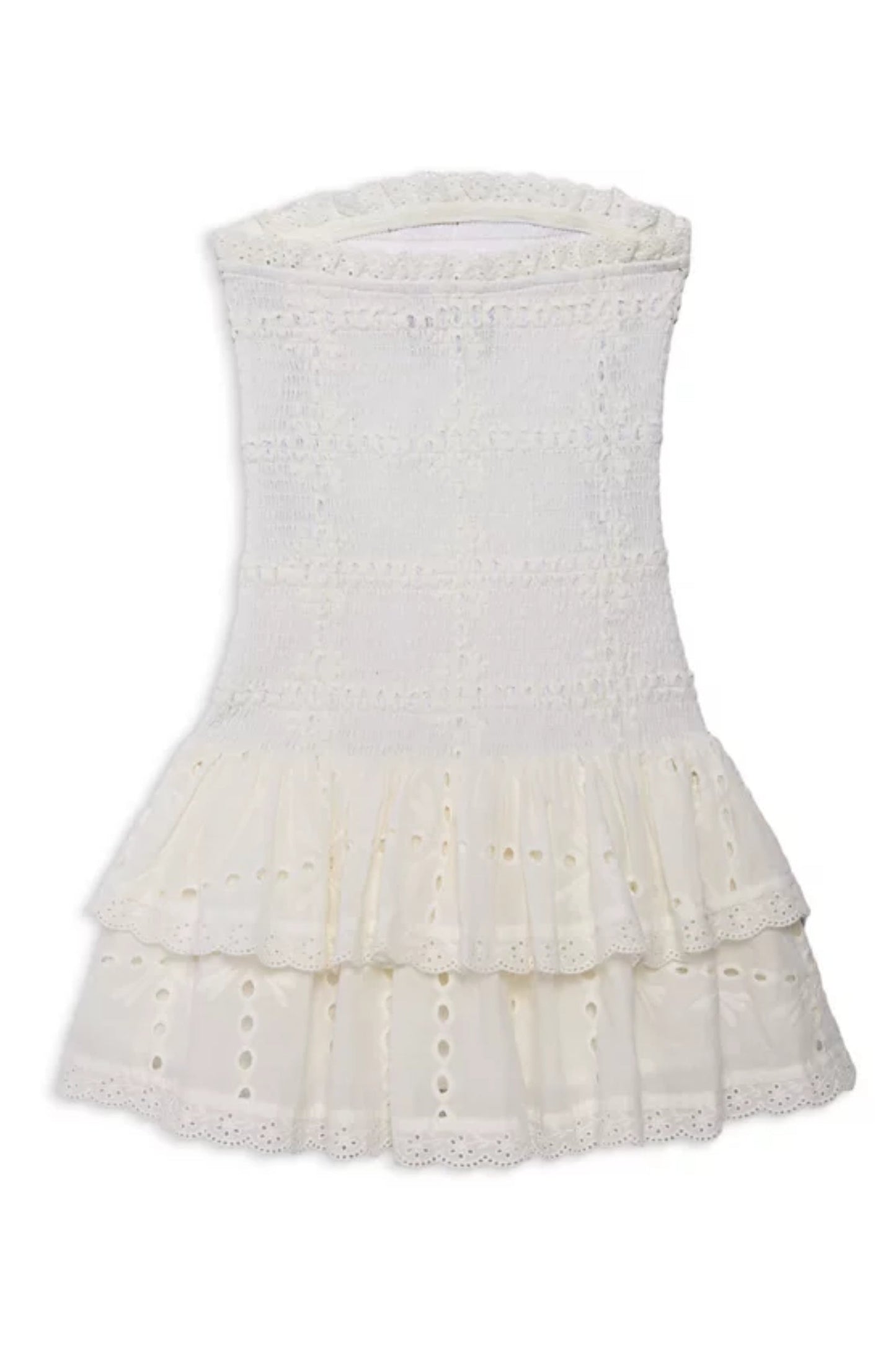 JUNIOR MELINA DROP WAIST RUFFLE DRESS