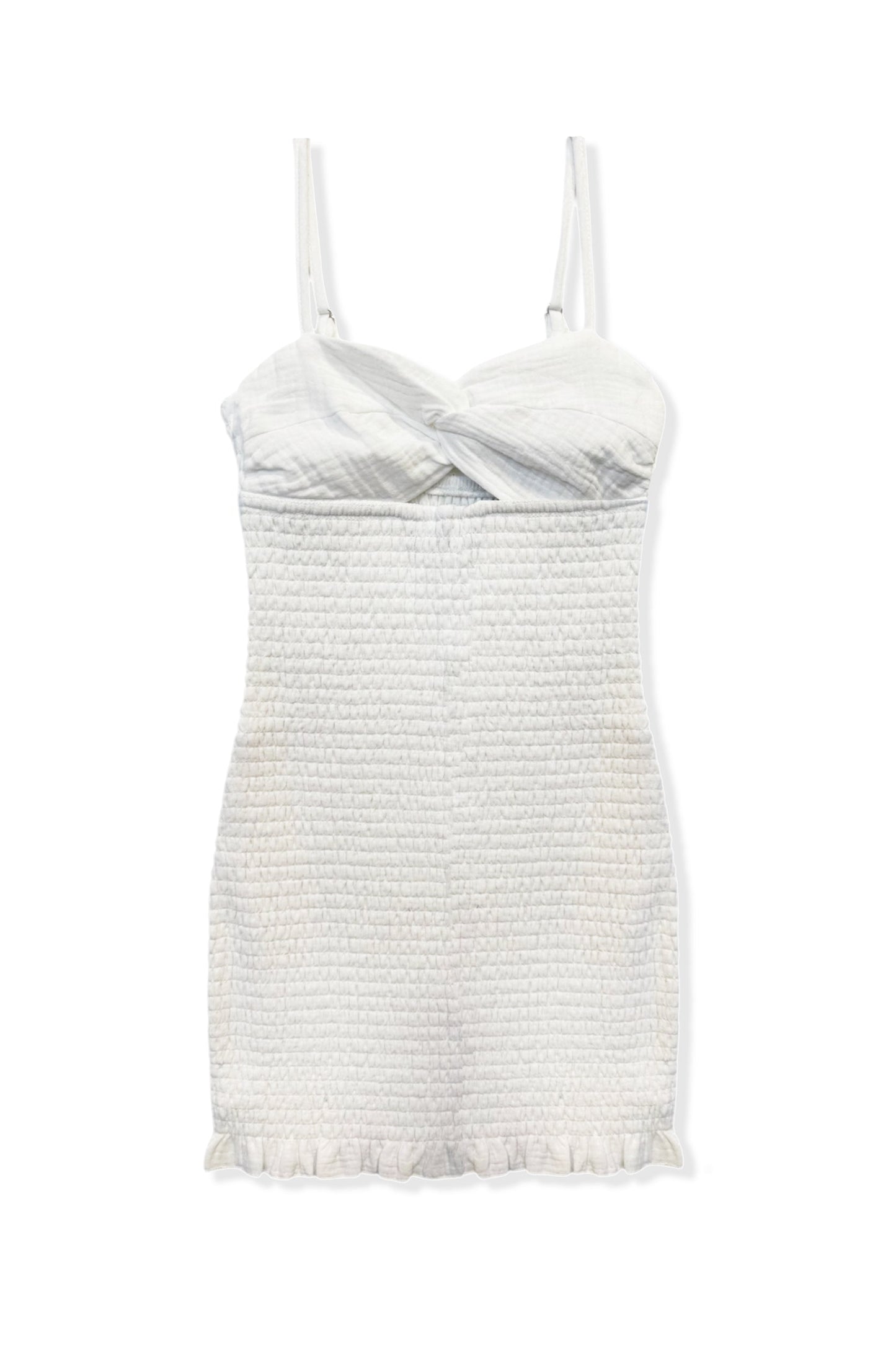 TWEEN NAYLA GAUZE CUTOUT SMOCKED DRESS