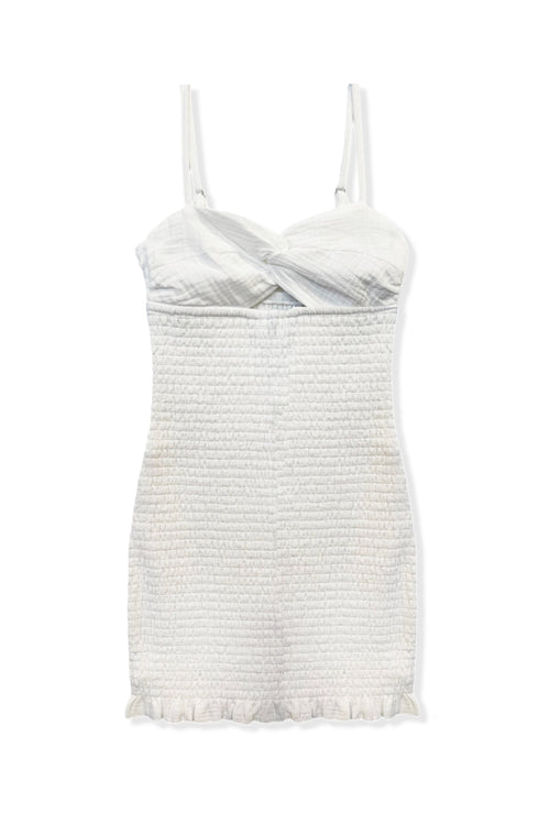 TWEEN NAYLA GAUZE CUTOUT SMOCKED DRESS