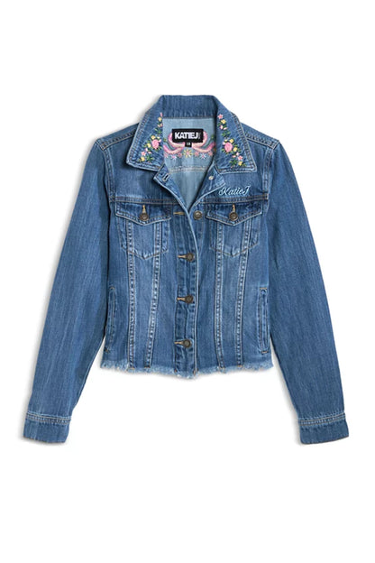TWEEN NEWPORT EMBROIDERED DENIM JACKET