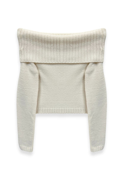 TWEEN NIKKI OFF SHOULDER SWEATER