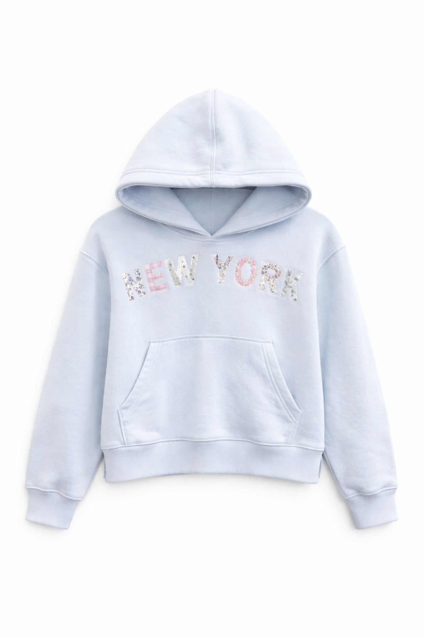 TWEEN PATCHWORK NEW YORK HOODIE