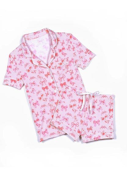 TWEEN LYNN PRINT SHORTS LOUNGE SET