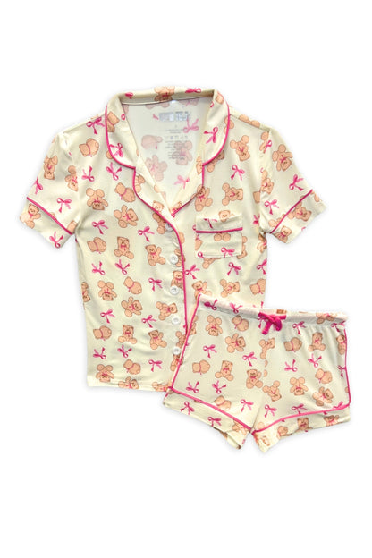 TWEEN LYNN PRINT SHORTS LOUNGE SET