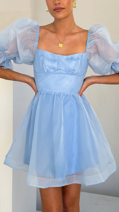 Lakeithia Mini Dress - Blue