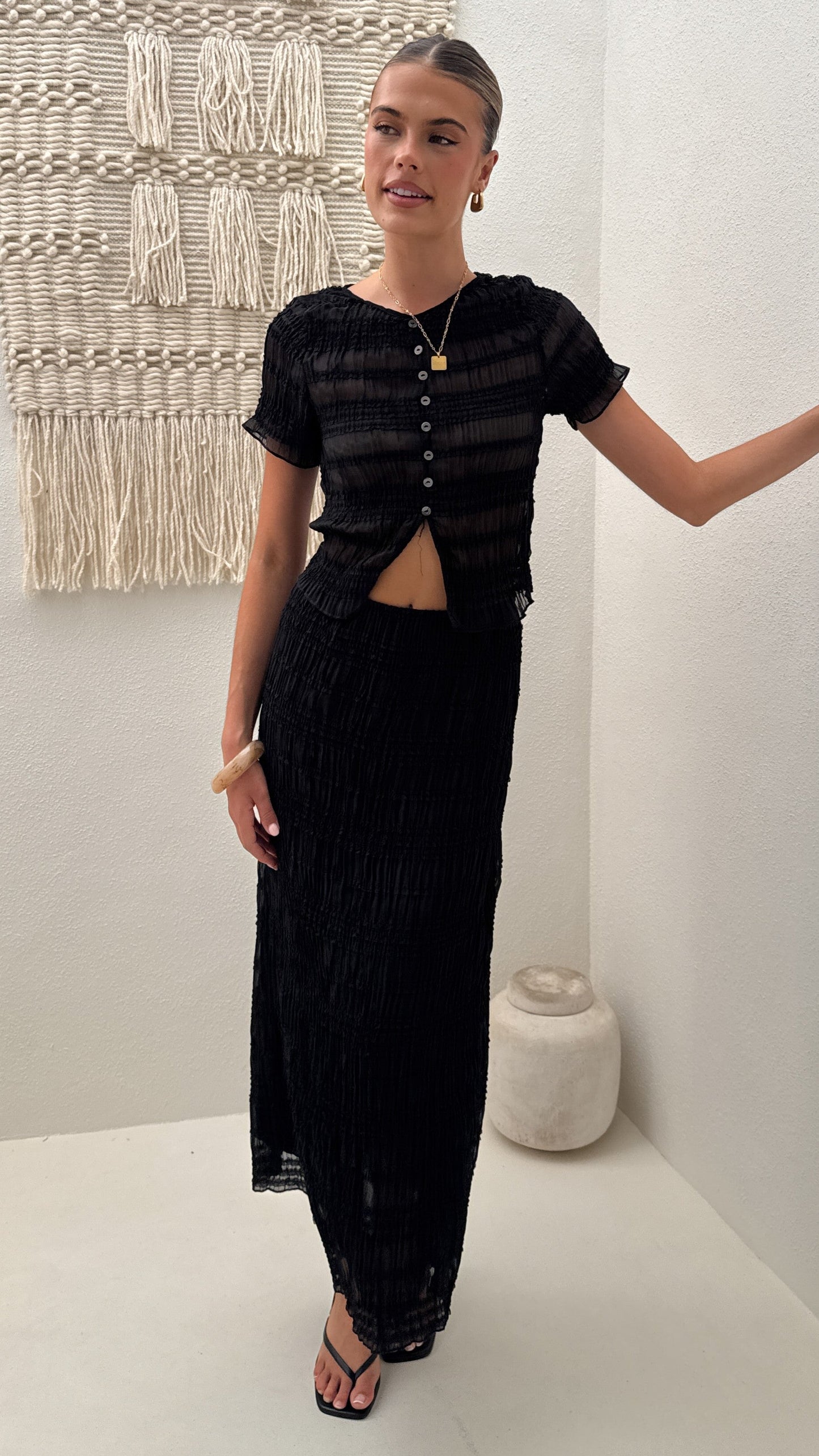 Maisie Maxi Skirt - Black